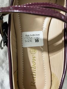 Burgundy Mary Jane Ballerinas