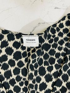 KANOZO Animal Print Top