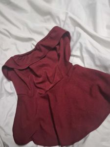 Maroon Tube Top