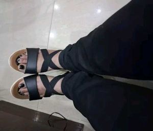 Black Strappy Platform Sandals