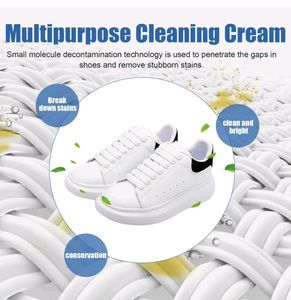 White Shoe Cleaner Cream with Sponge