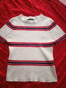 Striped Knit Top