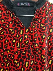 Animal Print velvet kurta