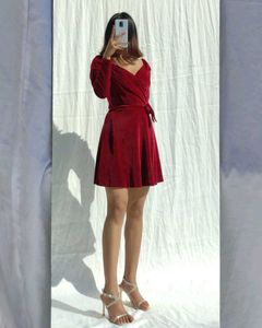 Velvet Full Sleeves Dress