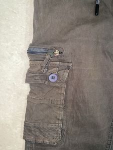 Olive Green Cargo Style Pants