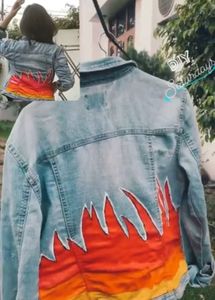 ONLY Hanpainted Denim Jacket
