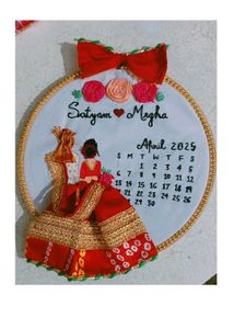 Customize Wedding Hoop Embroidery Gift