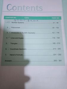 Class 9 Aakash Coaching Maths Book Module