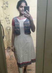 Kurti With Attached Overcoat