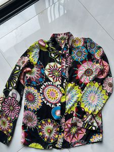 Kaleidoscope Print Button-Down
