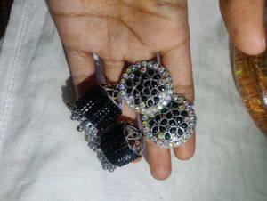 Black Jhumka Earrings