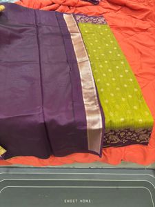 🆕 Vibrant Rich silk cotton saree with Tassel