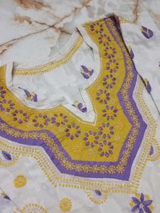hand work embroidery kurti chicken curry