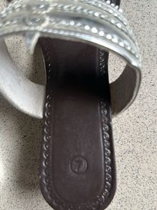 Silver Kolapuri Sandals