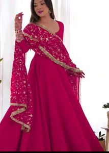 WOMEN Embrodairy Stright Kurta Set