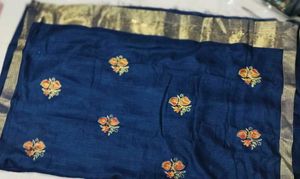 Elegant Blue Saree
