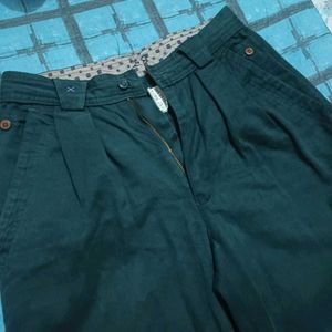 Green Wide Leg Pants