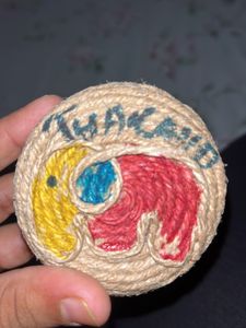 Small Cute Thailand Storage Boxes Made Of Jute Set Of 2