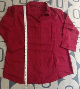 Mahroon Shirt For Women