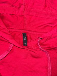 Red Crop Hoody