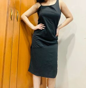 Asymmetrical Bodycon Black Dress