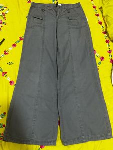 Wide Leg Olive Green Pants