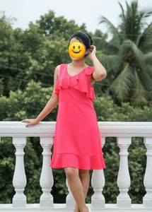 Cute Pink Ruffle Dress