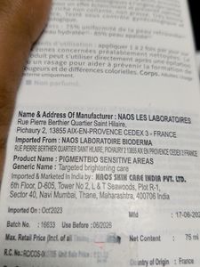 Bioderma Pigmentbio Cream For Sensitive Areas