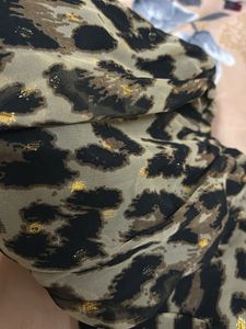 animal print crop top
