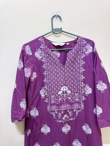 Purple Elegant Kurta Set