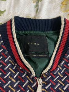 Zara Embroidered Bomber Jacket