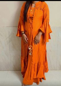Sharara Shrug Top Ethnic Set