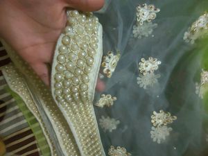 Beautiful Net Saree With Stitched Blouse