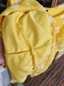 Yellow Polka Dot Top