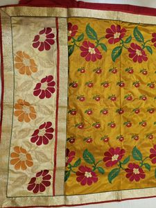 Full Embroidery Silk Saree