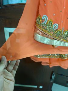 Beautiful Orange Colour Saree🧡