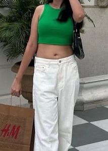 H&amp;M green tank top