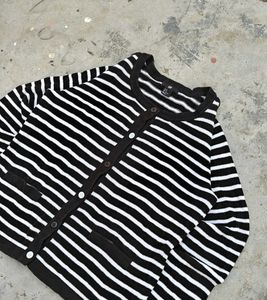 H&M Striped Cardigan