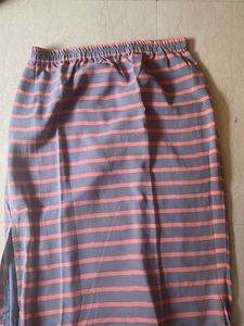 Striped Midi Skirt