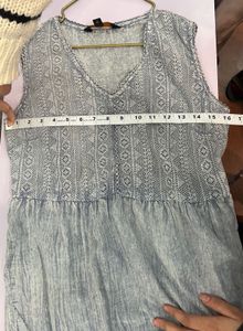 Zink London Denim Blue Maxi