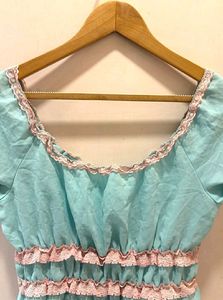 Cute Lace Trim Top