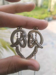 Shiv Jagdamba Couple Jewellery Broken Heart 2 Pcs