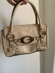 Guess Y2K Handbag, Embossed Cream💛