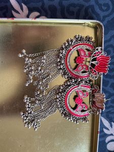 Pink Lotus Earrings