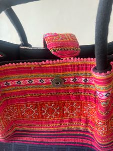 Thai Tribal Embroidered Tote Bag
