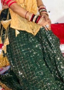 ghaghra and choli (no dupatta)