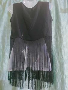 Fringe Sleeveless Top