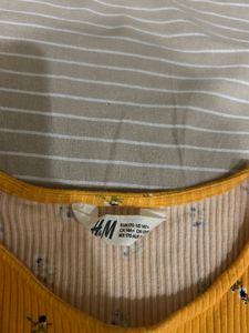 H&amp;M Ribbed Floral Top