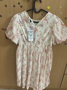 Floral Puff Sleeve Mini Dress