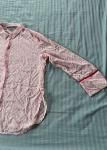 Patterned Pink Shirt